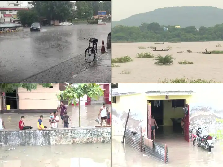 India Weather IMD Rainfall Alert In MP Heavy Rainfall Waterlogging Yellow Alert In UP Uttarakhand