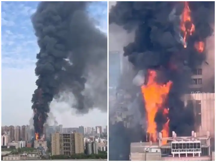 Major Fire Broke Out In A Building In The Central Chinese City Of Changsha