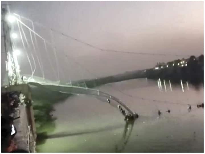 Gujarat Morbi Bridge Collapse On Chhath Puja Watch Viral Video