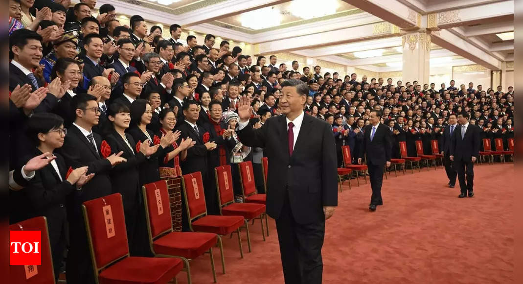 Xi Jinping re-elected as general secretary of Communist Party of China for record third five-year term