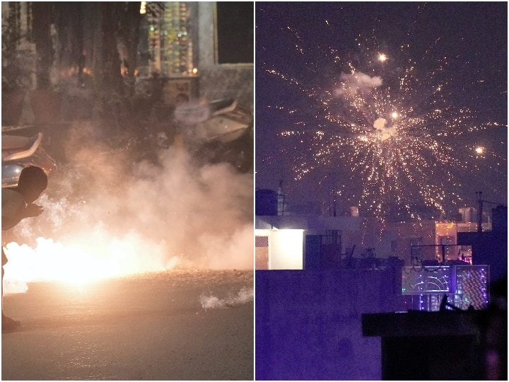 People Burst Crackers And Celebrate Diwali In Delhi Despite The Ban On Firecrackers