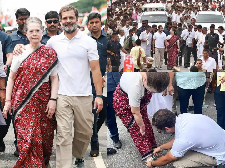 Sonia Gandhi Picture With Rahul Gandhi Wins Millions Of Heart By Joining Bharat Jodo Yatra In Karnataka