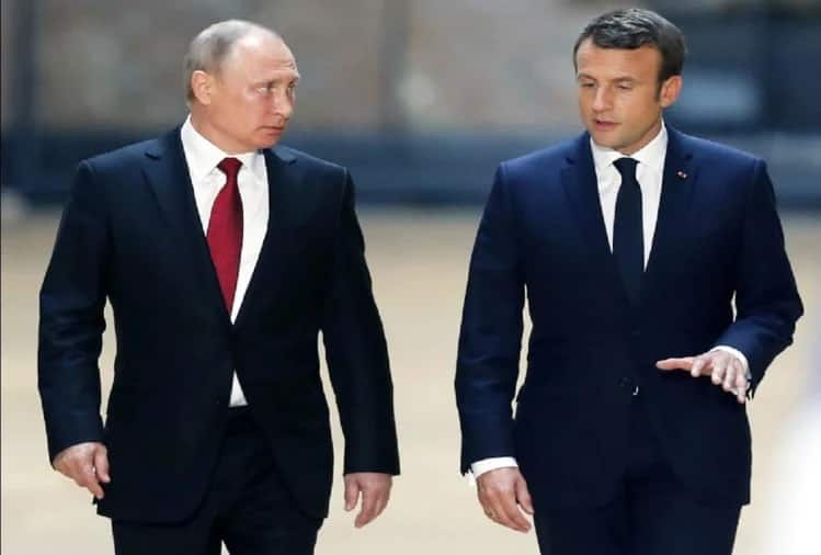 Russia President Vladimir Putin Chat With France President Emmanuel Macron Discuss Hiroshima And Nagasaki Nuclear Bombing