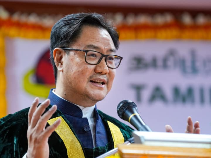 Law Minister Kiren Rijiju Says People Responsible For Delivering Justice Aren't Able To Deliver Justice