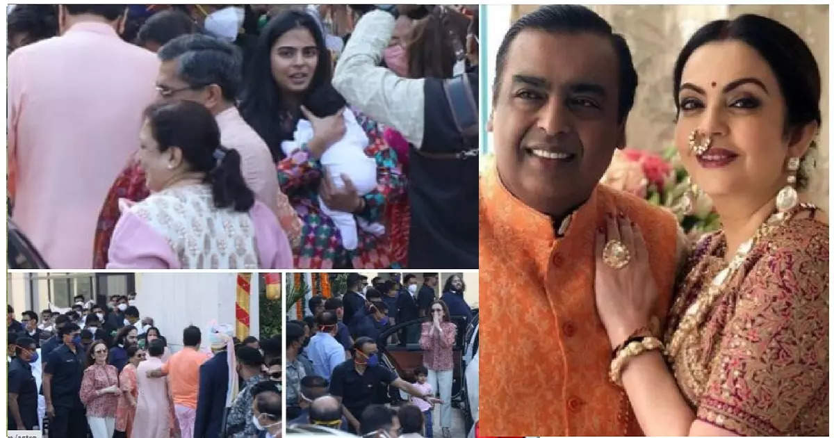 isha ambani twins, ईशा अंबानींच्या जुळ्या बाळांचं भारतात पाऊल, तब्बल ३०० किलो सोने दान करणार आणि... - mukesh ambani daughter isha ambani come back mumbai with twins from los angeles amrica