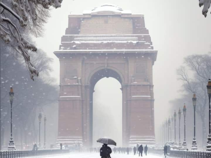 Snowfall Pictures: इंंडिया गेट पर स्नोफॉल! पहाड़ों का रिकॉर्ड तोड़ रही दिल्ली, यहां पड़ती बर्फ तो क्या होता? तस्वीरें क्यों हो रहीं वायरल