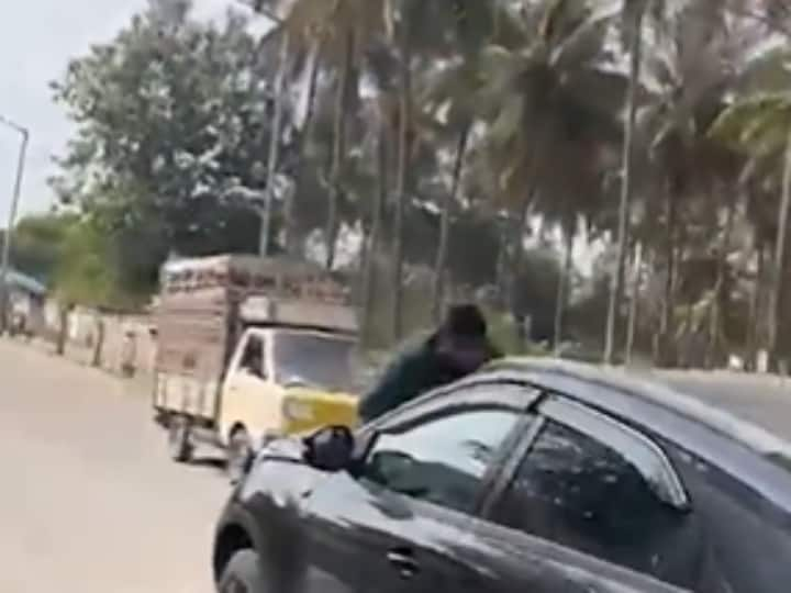 Karnataka Woman Drags Man On Car Bonnet For 1 Km In Bangalore Road Rage