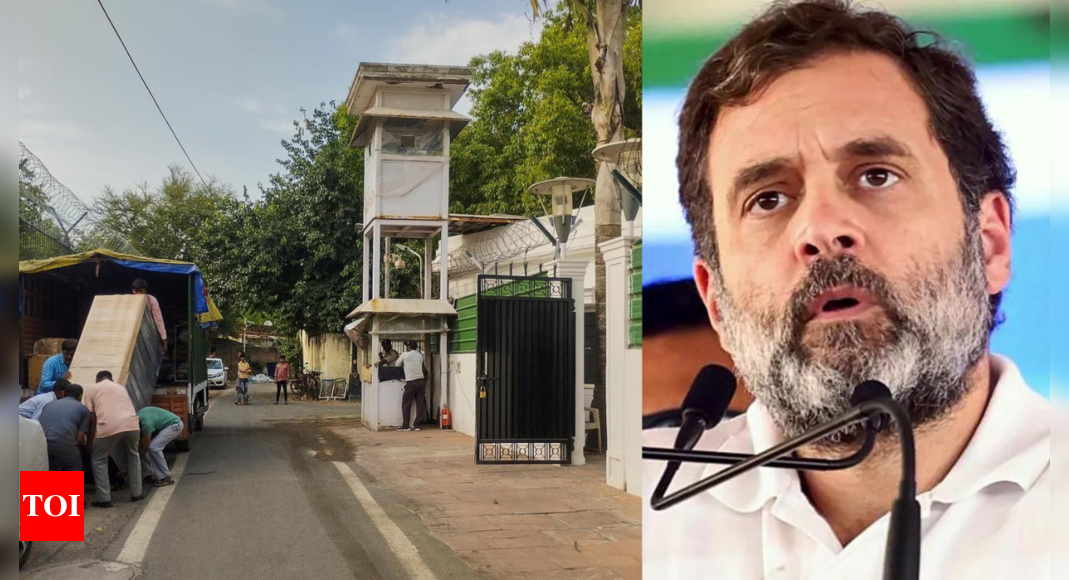 Rahul Gandhi vacates official bungalow a month after Lok Sabha disqualification | India News