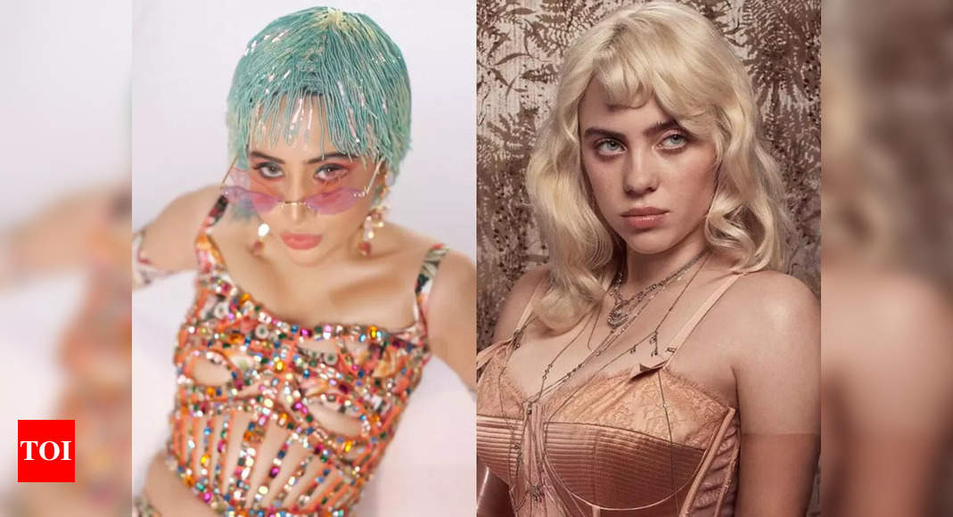 Uorfi Javed’s bejewelled look gets a thumbs-up from netizens; compare her to American singer Billie Eilish