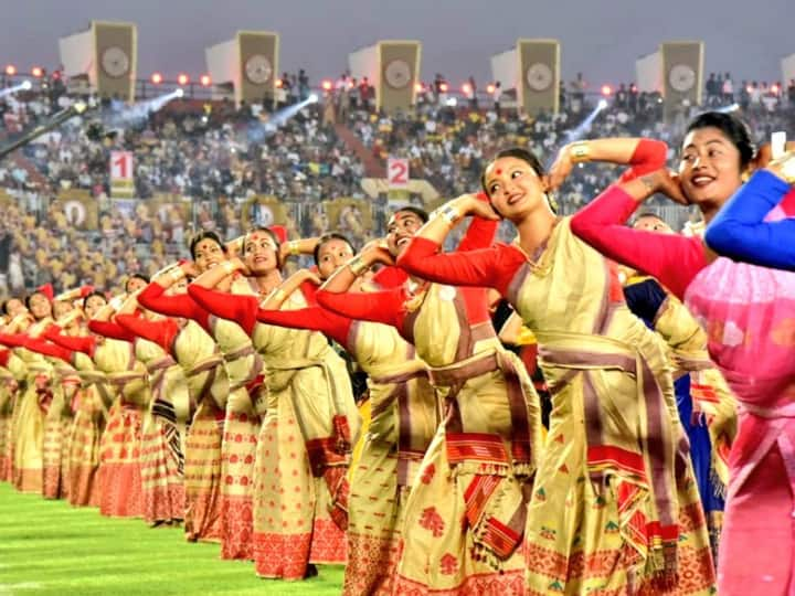 Assam Creates New Guinness World Record Largest Single Frame Bihu Performance Folk Dance Category