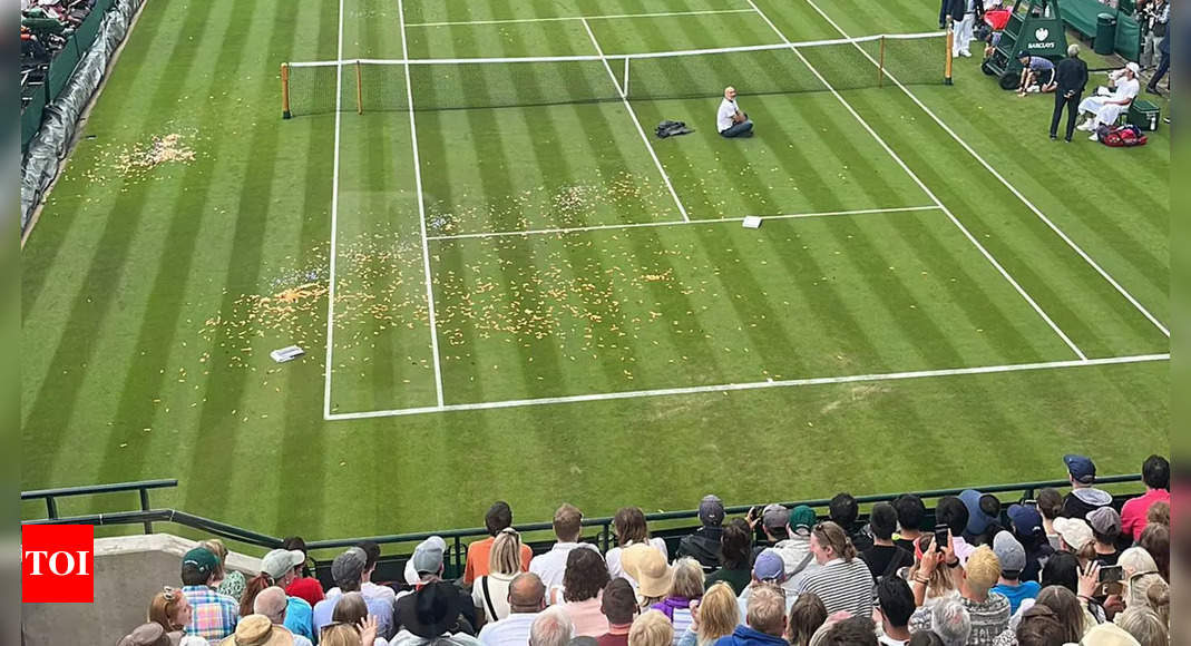 Watch: Just Stop Oil protesters disrupt play at Wimbledon | Tennis News