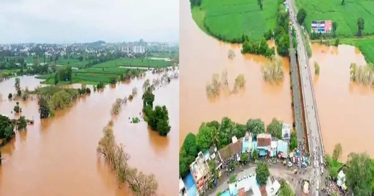 पंचगंगा नदी: कोल्हापुर में भारी;  82 बांध पानी में डूबे, पंचगंगा चेतावनी स्तर को पार कर गई