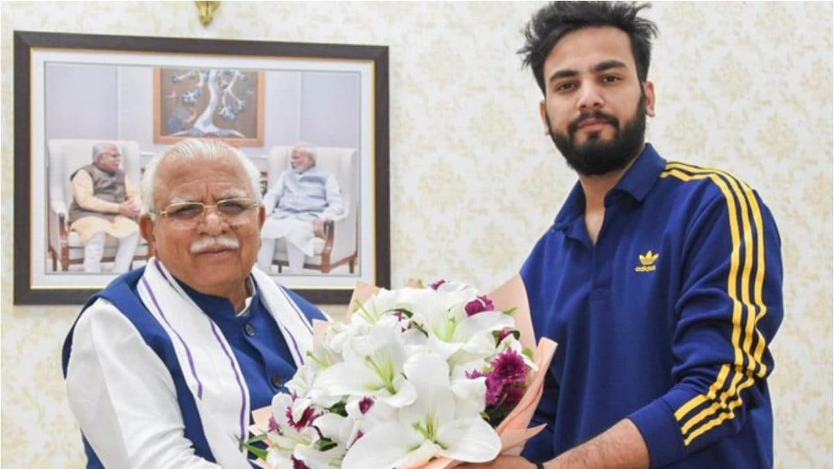 Bigg Boss OTT 2 Winner Elvish Yadav Meets Haryana CM At His Residence; Photo