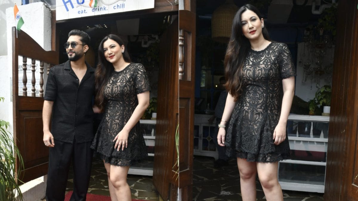 Gauahar Khan Steps Out For An Intimate Birthday Lunch With Hubby Zaid Darbar; See Pics
