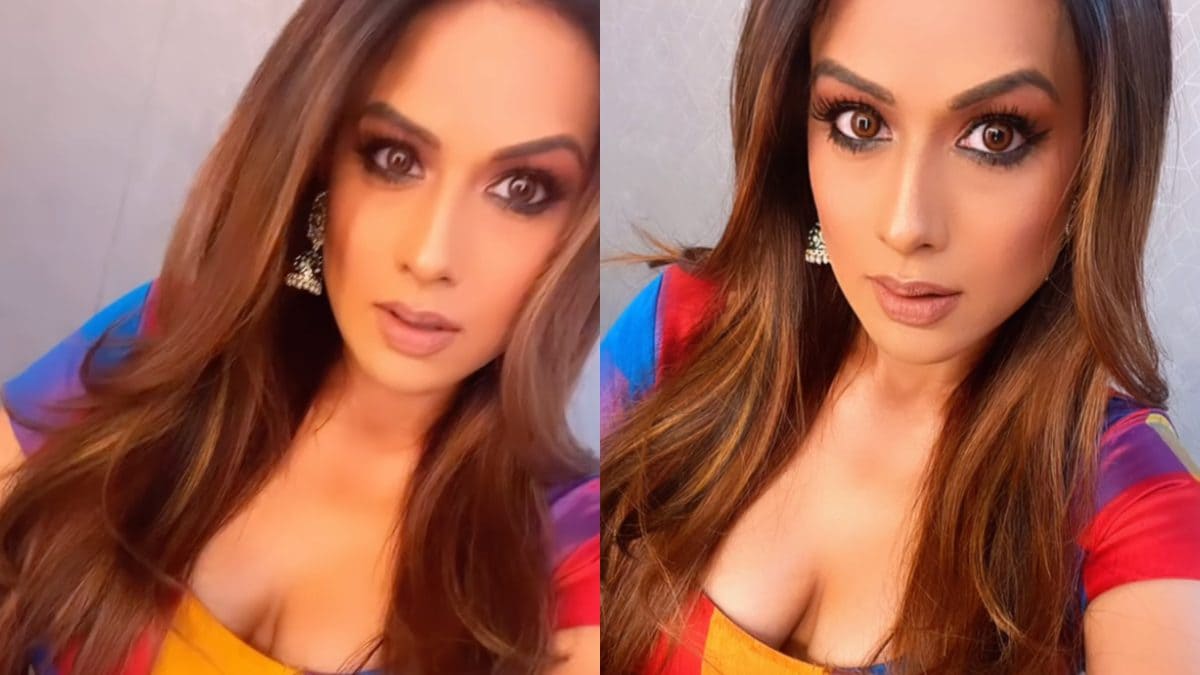 Sexy! Nia Sharma Flaunts Her Curves In a Plunging Blouse, Hot Video Goes Viral; Watch