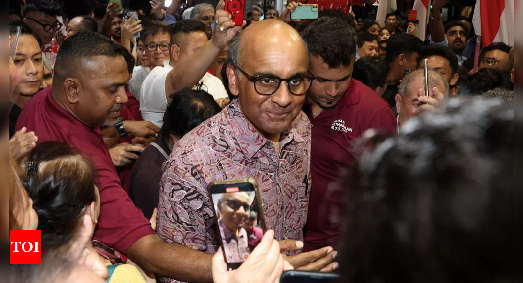 Indian-origin ex-minister Tharman Shanmugaratnam wins Singapore's presidential election