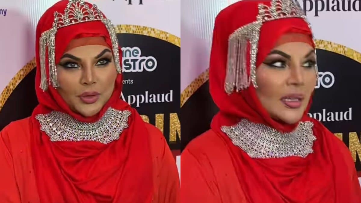 Rakhi Sawant SHOCKS Fans In A Red Abaya, Says 'Kisne Kaha Ki Aurat Abaya Mein Khoobsurat Nahi Lagti?'