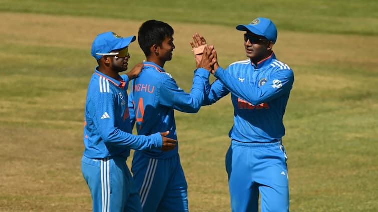 Under 19 World Cup 2024 Indian Cricket Team Beat USA By 201 Runs And Won Consecutive Third Match In Group Stage