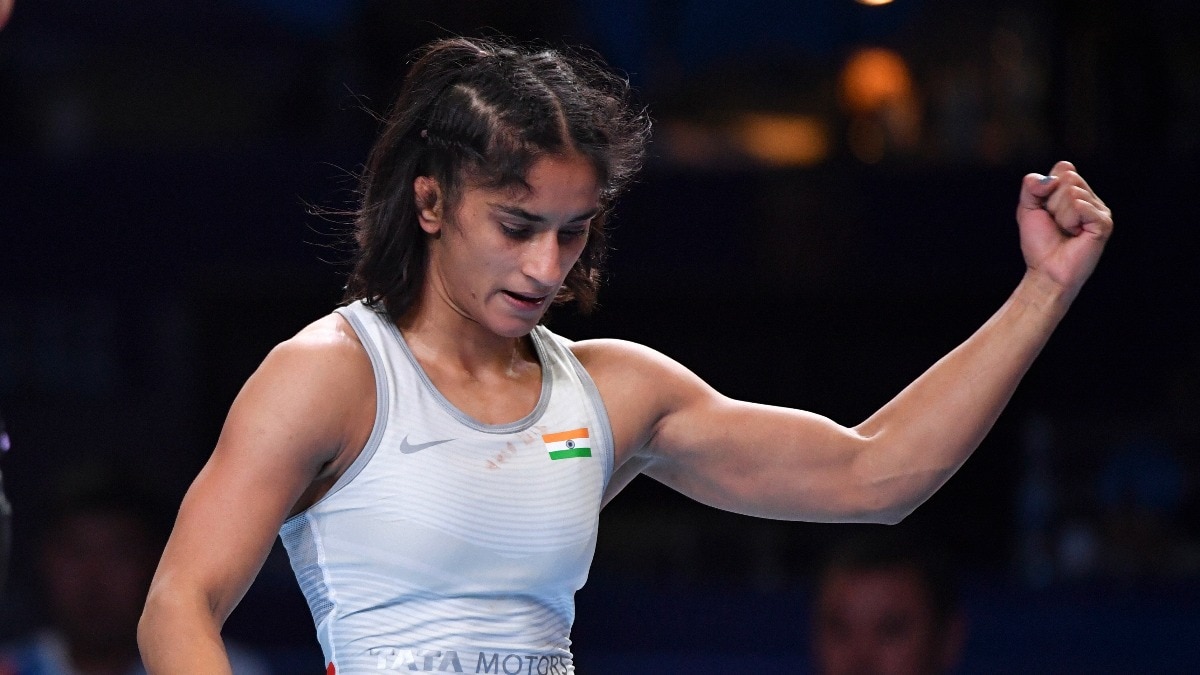 Vinesh Phogat won the wrestling selection trials for the 50 kg category (AP/PTI)