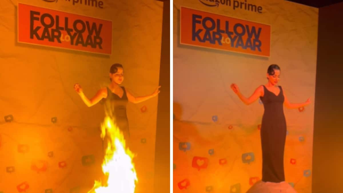 Watch: Uorfi Javed's New Experiment With Fashion Is On Fire (Literally)